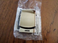 U.S MILITARY ISSUE CHROME SILVER TROUSER BELT BUCKLE 1-5/16&Prime; VINTAGE NEW NOS