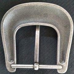 Antique Belt Buckle 1 1/2&Prime; Antique Worn Western Floral Engraved-