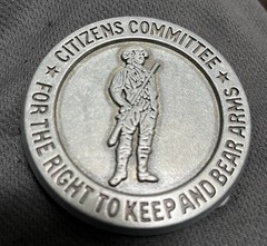 Citizens Committee For The Right To Keep And Bear Arms Belt Buckle Made in USA