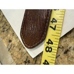 Belt 3-D DDD Belt 42 Brown Embossed Leather Tooled Western Cowhide Silver Buckle
