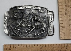 FIRST BANK – HAVRE, MONTANA – #d – belt BUCKLE – listing #7265