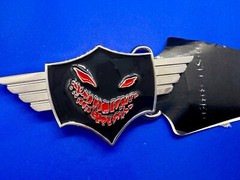 DISTURBED Creepy Face American Heavy Metal Band Logo 2009 Bravado Belt Buckle