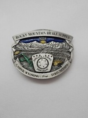 Belt Buckle Rocky Mountain Brake Supply 2004 Casper Wyoming Elko Nevada