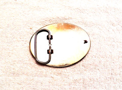 CLASSIC BELT BUCKLE NORTH AMERICAN HUNTING CLUB LIFE MEMBER SILVER/GOLD TON BB16