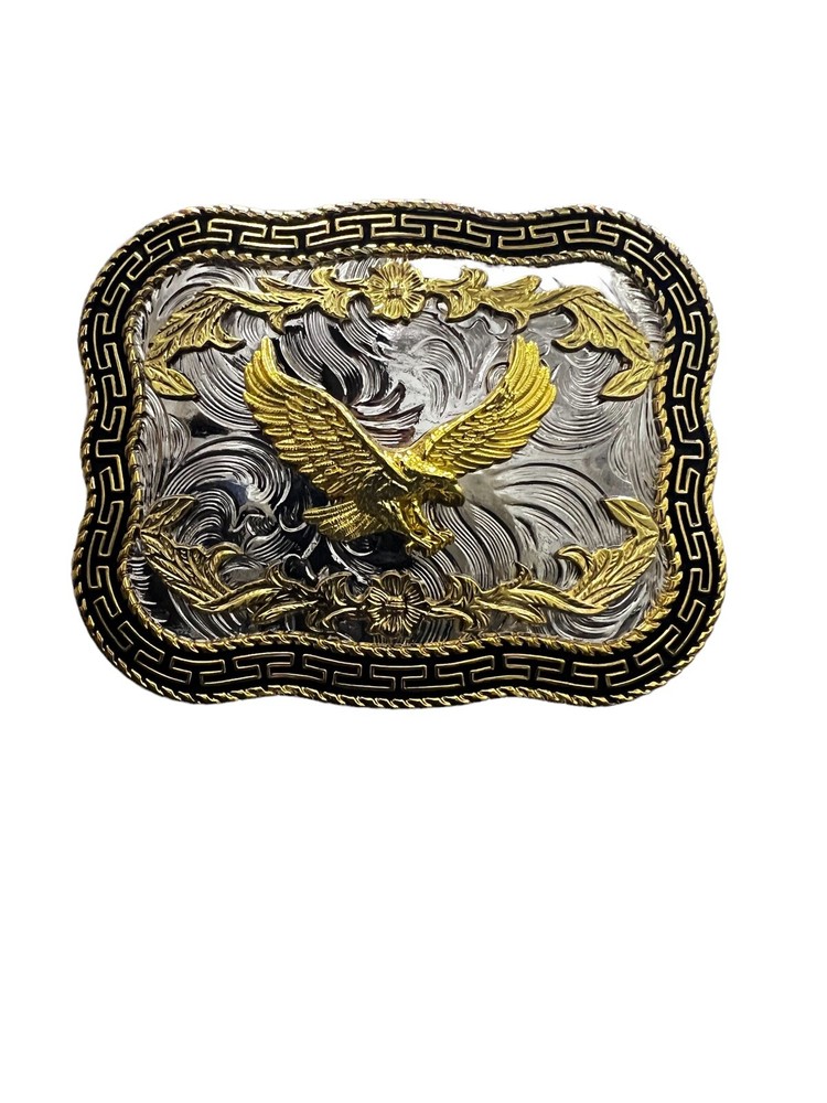 Eagle Cowboy Western Style belt Buckle Hebilla Vaquera Aguila