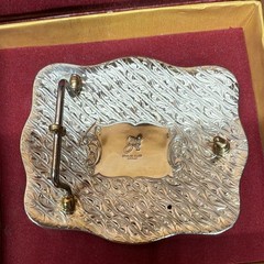Gist Silversmiths 2006 Iowa HSRA 5th Place Boys Cutting Engraved Western Buckle
