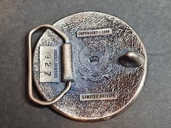 BELT BUCKLE « No Russians » The Great American Buckle Co. 1980 Limited Edition 927