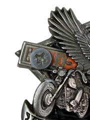 HARLEY DAVIDSON Belt Buckle H-405 1991 Baron USA Live Free Ride Free – AS IS