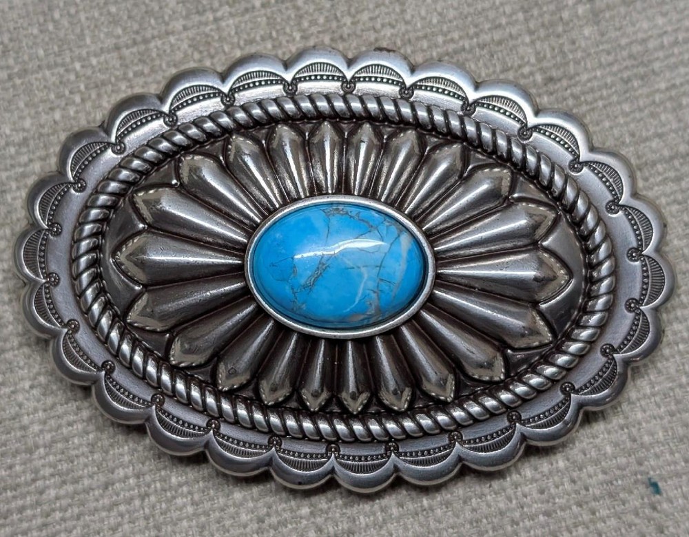 vintage style NATIVE AMERICAN belt buckle SOUTHWESTERN indian navajo replica