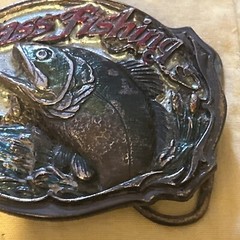 Vintage Bass Fishing Belt Buckle Made In USA The Great American Buckle Company
