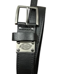 Dickies Black Brown Leather Reversible Size 44 Men&rsquo;s Belt Silver Buckle