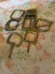 Mixed Belt Buckle Lot Of 6 pre-owned men&rsquo;s belt buckles