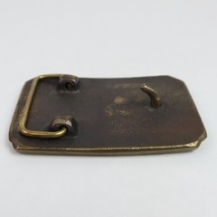 Vintage Nashville Tennessee Music City USA Belt Buckle Guitar Music Notes Brass
