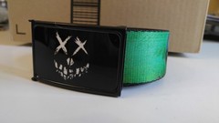 Suicide Squad Belt w/ Metal Belt Buckle Loot Crate Neon Green Black Buckle Down