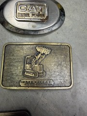 Vintage Caterpillar (CAT) Cowboy Belt Buckle Lot 5