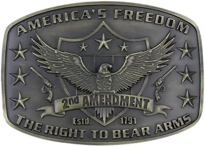 Montana Silversmiths 2nd Amendment Heritage Attitude Buckle