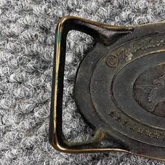 Vintage Tech Ether Guild Bald Eagle Belt Buckle Solid Brass USA Patriotic 70s
