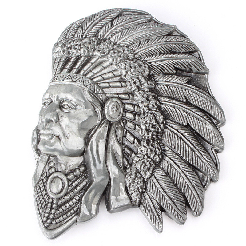 Skull belt buckle Western cowboy motorcycle riding belt buckle