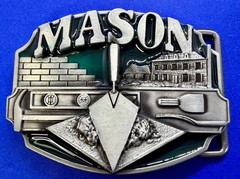 MASON Masonry Brick Laying Construction Work Tools Job Series Belt Buckle
