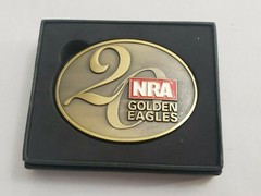 NRA National Rifle Association Golden Eagles 20 Belt Buckle NEW