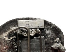 Vtg 1986 Nasco Eli Whitney Cast Iron Growing Of America Belt Buckle #258