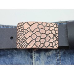 Croco Look Metal Belt Buckle – Textured Design, Elegant & Modern