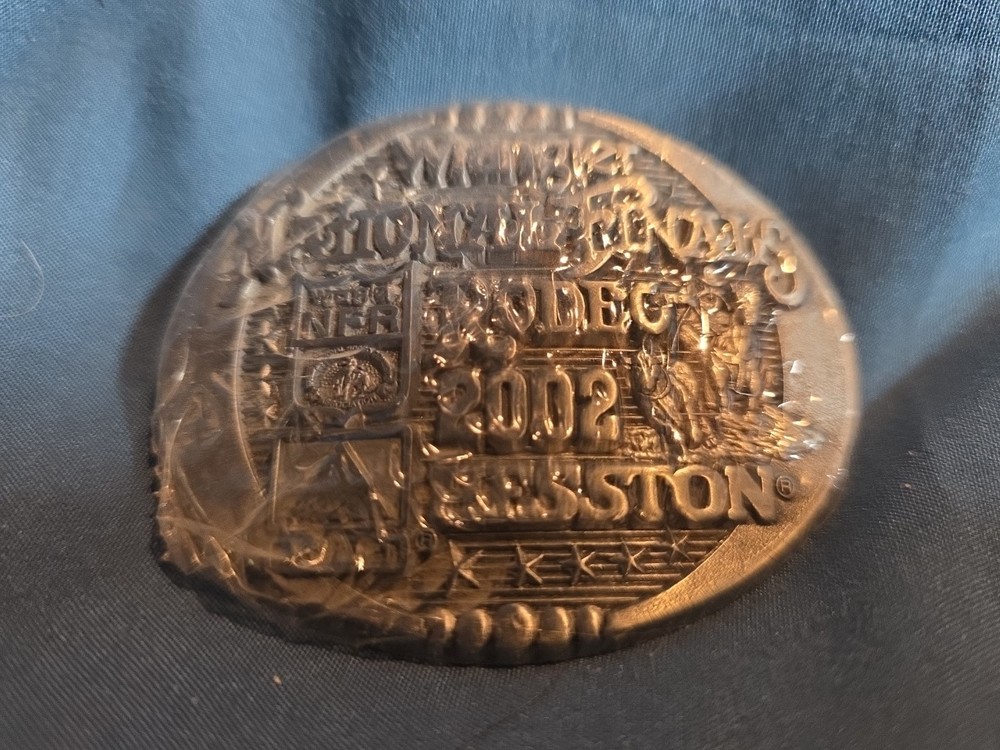 2002 Hesston National Finals Rodeo Belt Buckle -Youth