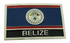 Belize Flag Belt Buckle Belizeans National Day Men Women Western Rodeo Cowgirl