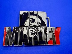 BOB MARLEY Block Letters Jamaica Iconic Reggae Music Artist Reggae Belt Buckle