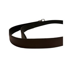 Timberland Reversible Brown/Black Leather Belt with Silver Buckle Size 44