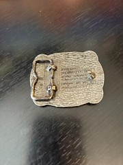 Vintage Collectible Hesston National Finals Rodeo 1985 Metal Belt Buckle