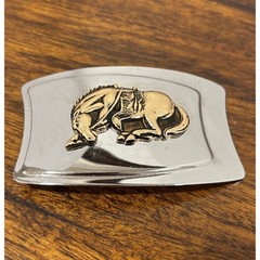 Vtg Bucking Bronco Belt Buckle Horse Western Cowboy Rodeo Ranch Circa 80s-90s