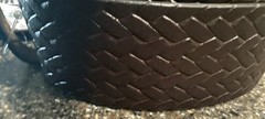 Yeti Brown Belt With Solid Brass Buckle 3700-woven Size 42