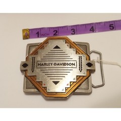 Vintage 93 Harley Davidson The Western Spirit Belt Buckle Pewter Southwestern