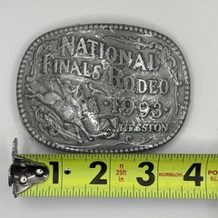 NEW 1993 Hesston NFR National Finals Rodeo Belt Buckle – Original Seal