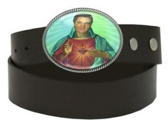 Elvis Christ Sacred Heart Handmade Artisan Rockabilly Belt Buckle