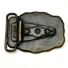 Ken Brass Belt Buckle Vintage 70s Personalized Name Boho Hippie Western Cowboy