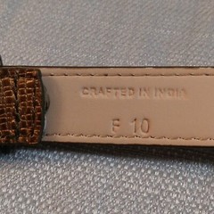 Cole Haan Belt Size M Gold and Black Color 43 in x .5 in
