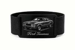 Crios branding belt aluminium buckle Ford Taunus vintage legend