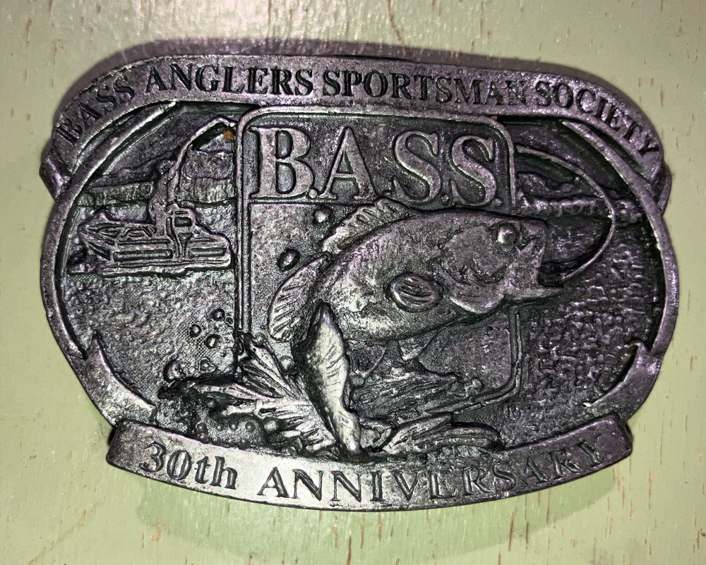 1997 BASS Fishing Anglers Sportsman Society 30th Anniversary Belt Buckle