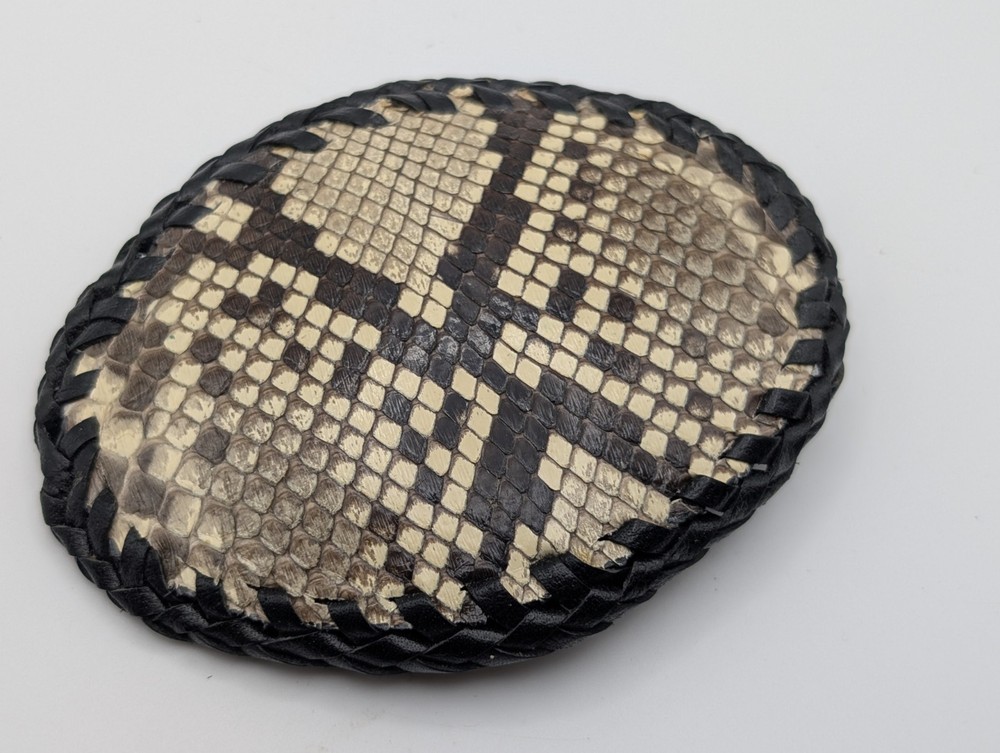 Genuine Python Snakeskin Belt Buckle The Skin Shop Leather Braided Western