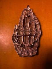 Skeleton Skull Hand Belt Buckle Metal
