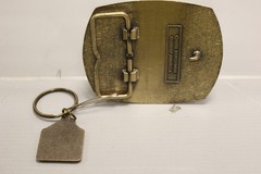 Handyman Club of America Life Member Belt Buckle and Key Ring – Used