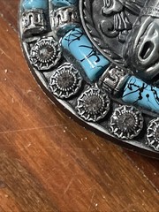 Belt Buckle Texas Horse Rhinestones 4 x 3&Prime; 1.5&Prime; Belt Metal Light