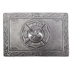 Fire Fighters Pewter Kilt Belt Buckle – Made in Scotland
