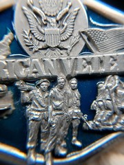 1988 Siskiyou American Veteran Enameled Belt Buckle