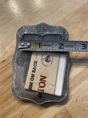 Hesston Vintage Rodeo Belt Buckle 1986 METAL Original Wrap National Finals NFR
