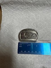 Vintage Seattle Seahawks Solid Bronze Belt Buckle