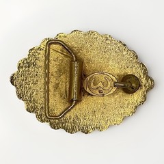 Collectable Belt Buckle 1776 Declaration-1976 Independence Brass Gold Finish 5oz