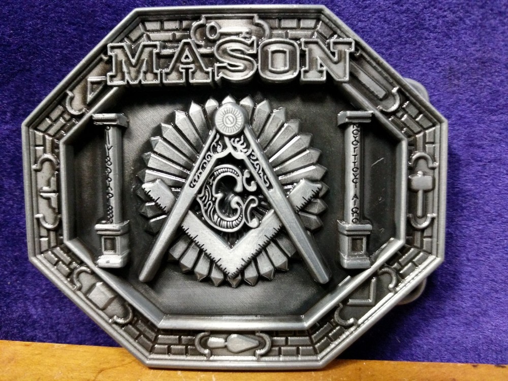 Great/Fun/Fashionable Belt Buckle Masonic Free Mason Ornate Column Vault Design